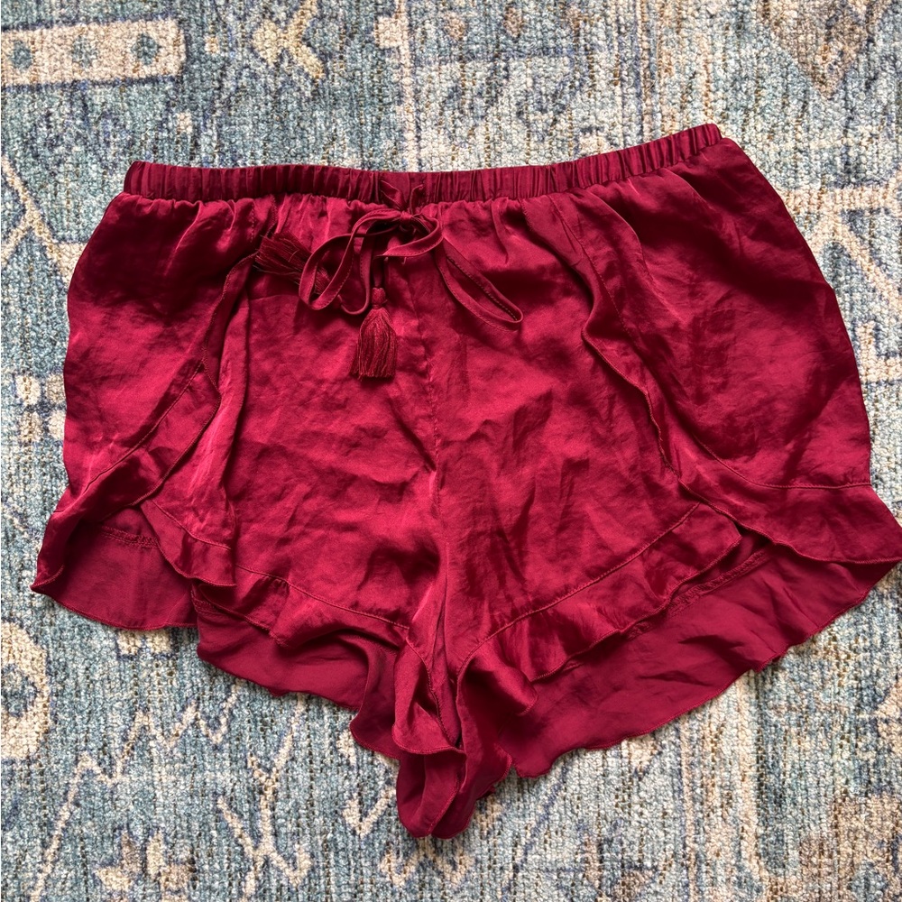 FP Intimately Silk Shorts Large